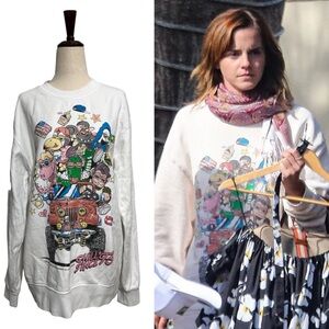 Brandy Melville • Chill Since 1993 Oversized Crewneck Sweatshirt ASO Emma Watson
